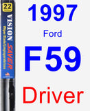Driver Wiper Blade for 1997 Ford F59 - Vision Saver