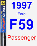 Passenger Wiper Blade for 1997 Ford F59 - Vision Saver