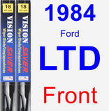 Front Wiper Blade Pack for 1984 Ford LTD - Vision Saver