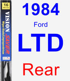 Rear Wiper Blade for 1984 Ford LTD - Vision Saver