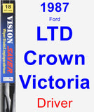 Driver Wiper Blade for 1987 Ford LTD Crown Victoria - Vision Saver