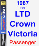 Passenger Wiper Blade for 1987 Ford LTD Crown Victoria - Vision Saver