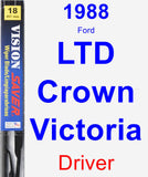 Driver Wiper Blade for 1988 Ford LTD Crown Victoria - Vision Saver
