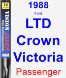 Passenger Wiper Blade for 1988 Ford LTD Crown Victoria - Vision Saver