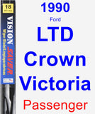 Passenger Wiper Blade for 1990 Ford LTD Crown Victoria - Vision Saver