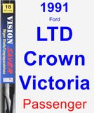 Passenger Wiper Blade for 1991 Ford LTD Crown Victoria - Vision Saver