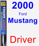 Driver Wiper Blade for 2000 Ford Mustang - Vision Saver