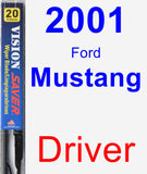 Driver Wiper Blade for 2001 Ford Mustang - Vision Saver