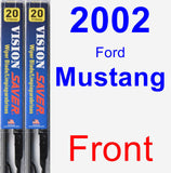 Front Wiper Blade Pack for 2002 Ford Mustang - Vision Saver