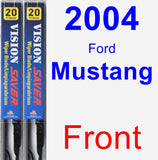 Front Wiper Blade Pack for 2004 Ford Mustang - Vision Saver