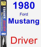 Driver Wiper Blade for 1980 Ford Mustang - Vision Saver
