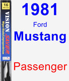 Passenger Wiper Blade for 1981 Ford Mustang - Vision Saver