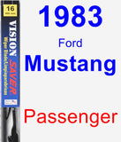 Passenger Wiper Blade for 1983 Ford Mustang - Vision Saver