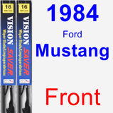 Front Wiper Blade Pack for 1984 Ford Mustang - Vision Saver