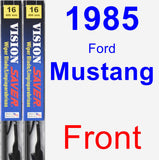 Front Wiper Blade Pack for 1985 Ford Mustang - Vision Saver