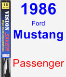 Passenger Wiper Blade for 1986 Ford Mustang - Vision Saver