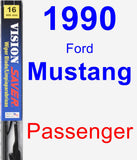 Passenger Wiper Blade for 1990 Ford Mustang - Vision Saver