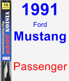 Passenger Wiper Blade for 1991 Ford Mustang - Vision Saver