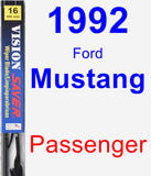 Passenger Wiper Blade for 1992 Ford Mustang - Vision Saver