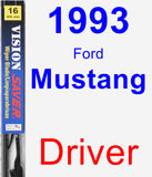 Driver Wiper Blade for 1993 Ford Mustang - Vision Saver