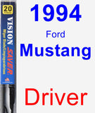 Driver Wiper Blade for 1994 Ford Mustang - Vision Saver
