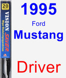 Driver Wiper Blade for 1995 Ford Mustang - Vision Saver