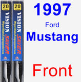 Front Wiper Blade Pack for 1997 Ford Mustang - Vision Saver