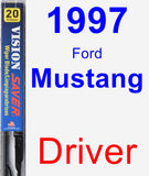 Driver Wiper Blade for 1997 Ford Mustang - Vision Saver