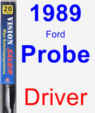 Driver Wiper Blade for 1989 Ford Probe - Vision Saver