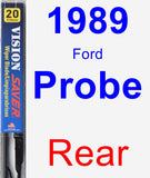 Rear Wiper Blade for 1989 Ford Probe - Vision Saver