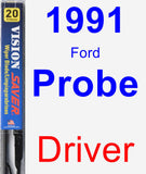 Driver Wiper Blade for 1991 Ford Probe - Vision Saver