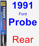 Rear Wiper Blade for 1991 Ford Probe - Vision Saver