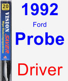 Driver Wiper Blade for 1992 Ford Probe - Vision Saver