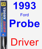 Driver Wiper Blade for 1993 Ford Probe - Vision Saver