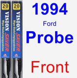 Front Wiper Blade Pack for 1994 Ford Probe - Vision Saver