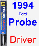 Driver Wiper Blade for 1994 Ford Probe - Vision Saver