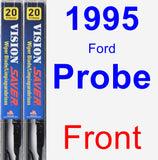 Front Wiper Blade Pack for 1995 Ford Probe - Vision Saver