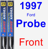 Front Wiper Blade Pack for 1997 Ford Probe - Vision Saver