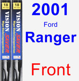 Front Wiper Blade Pack for 2001 Ford Ranger - Vision Saver