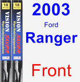 Front Wiper Blade Pack for 2003 Ford Ranger - Vision Saver