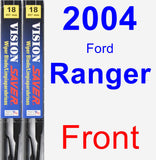 Front Wiper Blade Pack for 2004 Ford Ranger - Vision Saver
