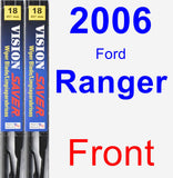 Front Wiper Blade Pack for 2006 Ford Ranger - Vision Saver
