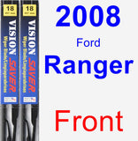 Front Wiper Blade Pack for 2008 Ford Ranger - Vision Saver