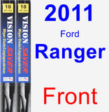 Front Wiper Blade Pack for 2011 Ford Ranger - Vision Saver