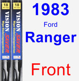 Front Wiper Blade Pack for 1983 Ford Ranger - Vision Saver