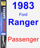 Passenger Wiper Blade for 1983 Ford Ranger - Vision Saver
