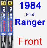 Front Wiper Blade Pack for 1984 Ford Ranger - Vision Saver