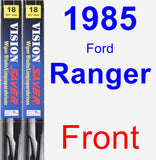 Front Wiper Blade Pack for 1985 Ford Ranger - Vision Saver