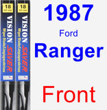 Front Wiper Blade Pack for 1987 Ford Ranger - Vision Saver
