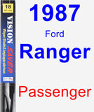 Passenger Wiper Blade for 1987 Ford Ranger - Vision Saver